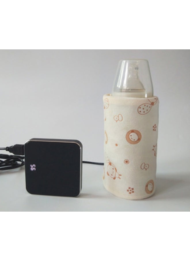 USB Bottle Warmer Heater Sleeve Constant Temperature Portable Milk Heating Insulation Feeding Bottle Cover Coffee Tea Mug Beverage Warming Bag