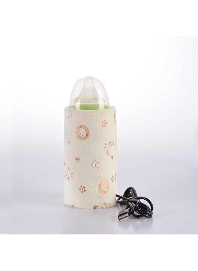 USB Bottle Warmer Heater Sleeve Constant Temperature Portable Milk Heating Insulation Feeding Bottle Cover Coffee Tea Mug Beverage Warming Bag