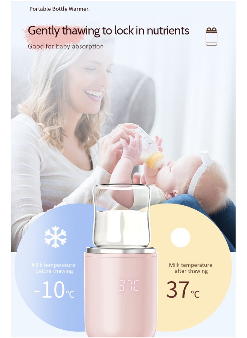 Multi-functional portable bottle warmer Wireless fast charge long life milk warmer