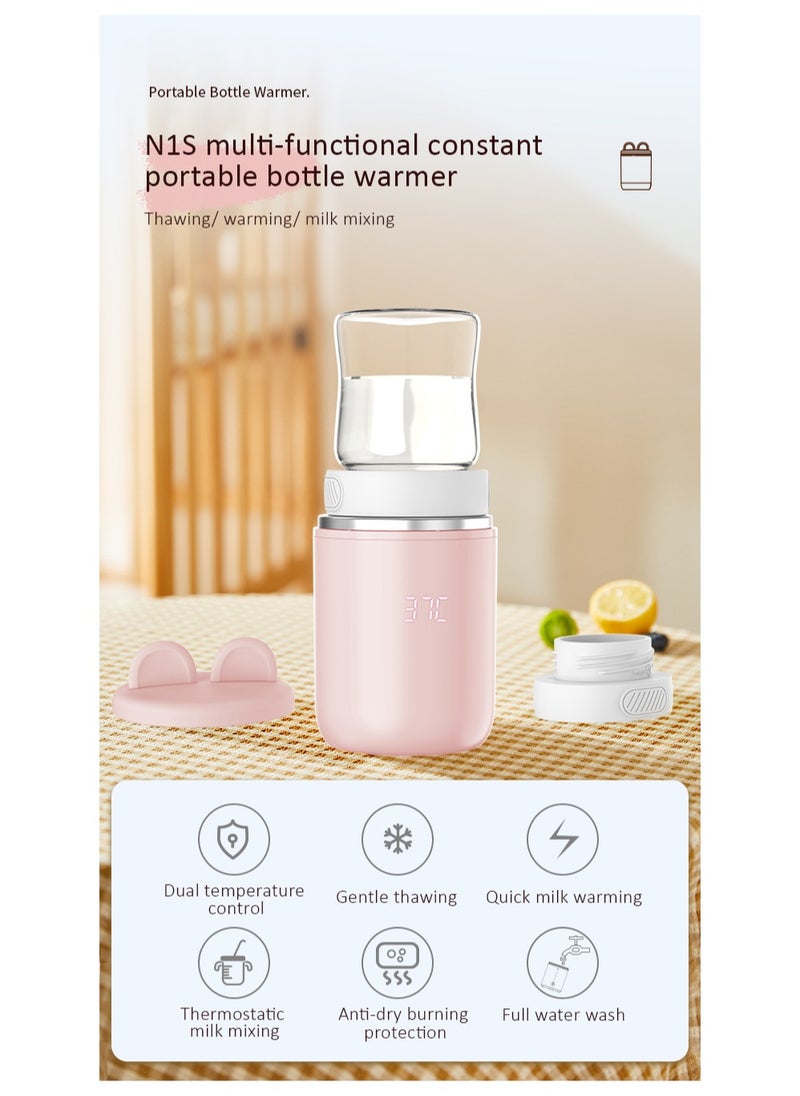 Multi-functional portable bottle warmer Wireless fast charge long life milk warmer