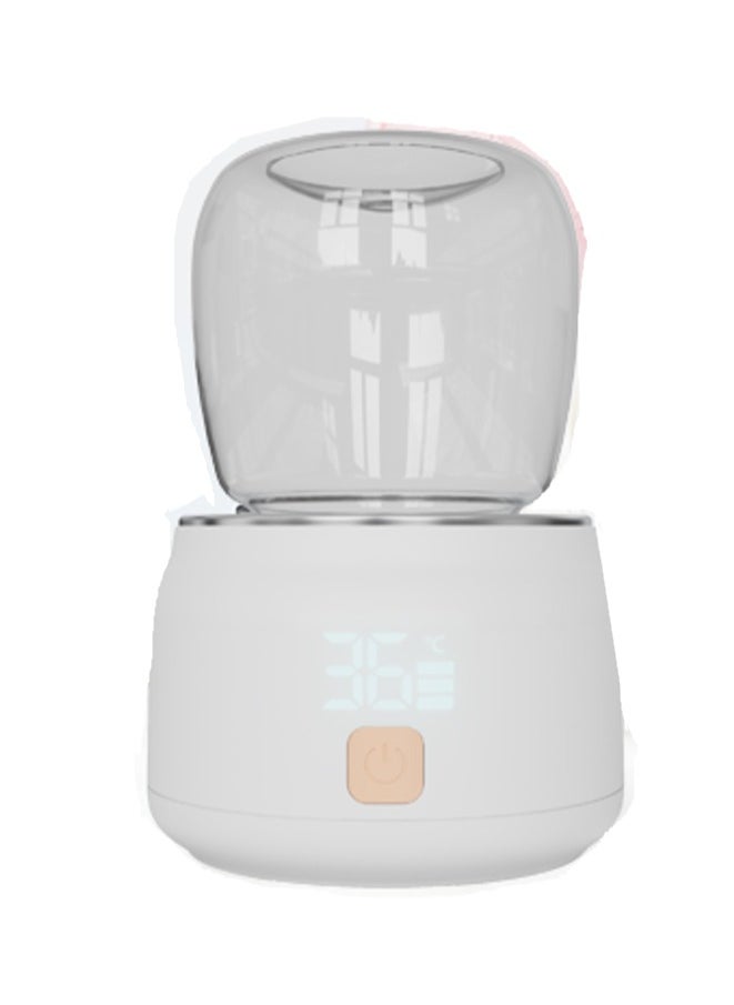 Mini Portable Milk Warmer, Dual function -Defrosting/Milk Warm, 9000mah Longlife Rechargeable Battery, 4 Temperature Control, Travel Friendly, Light weight, 180ml bottle, 5 Bottle Neck Adapters