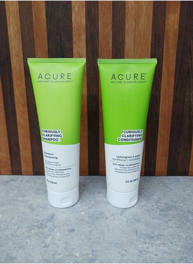 Acure Curiously Clarifying Conditioner Lemongrass & Argan 8 fl oz 236.5 ml