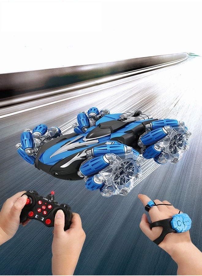 Rechargeable 360° Rotation Remote Control Car Toy for Kids,2.4 GHz Double Side Dual RC Drift Race Car,Drift Off-road Climbing Toy Car with Music and Light