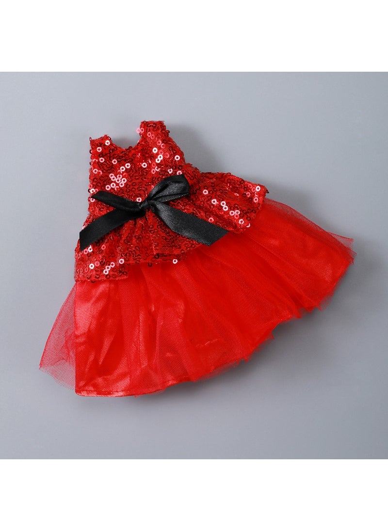 30cm bjd6 points doll clothes ob24 doll body clothes suit according to Sweet Barbie clothes spot wholesale June 1 Red Dress