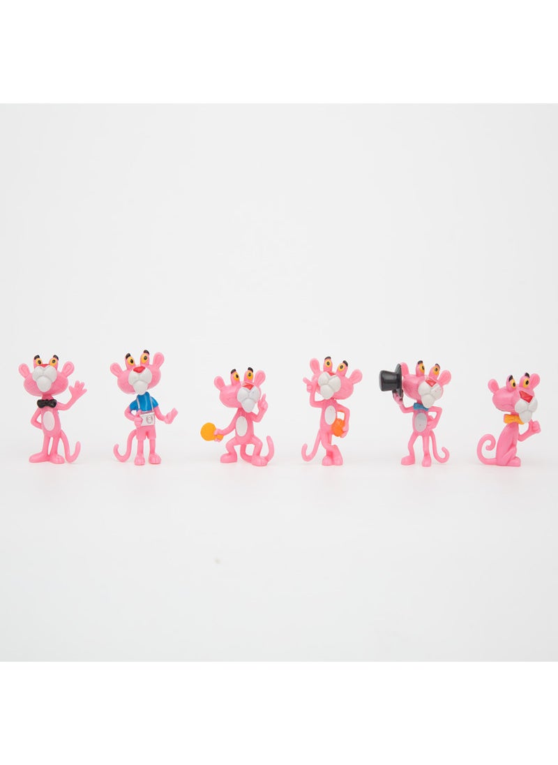 Mini Pink Shopping Cart Cake Topper Leopard 1 set of 6