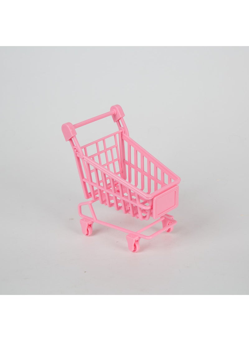 Mini Pink Shopping Cart Cake Topper Pink Shopping Cart