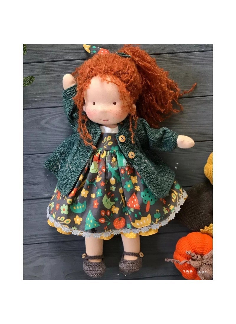 Handcrafted Waldorf Doll Cotton Art #18 cotton body