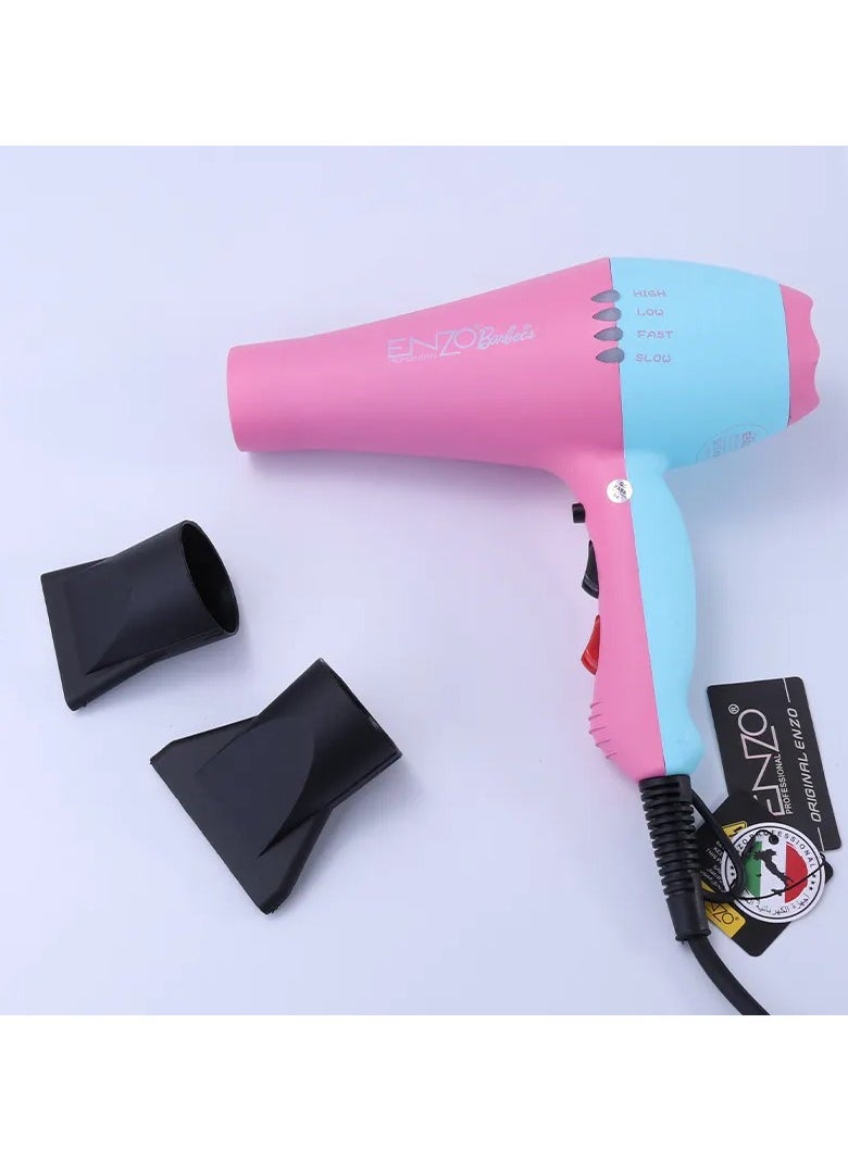 ENZO EN-8860A Barbie Hair Dryer – Professional-Grade Styling for Salon-Quality Results at Home