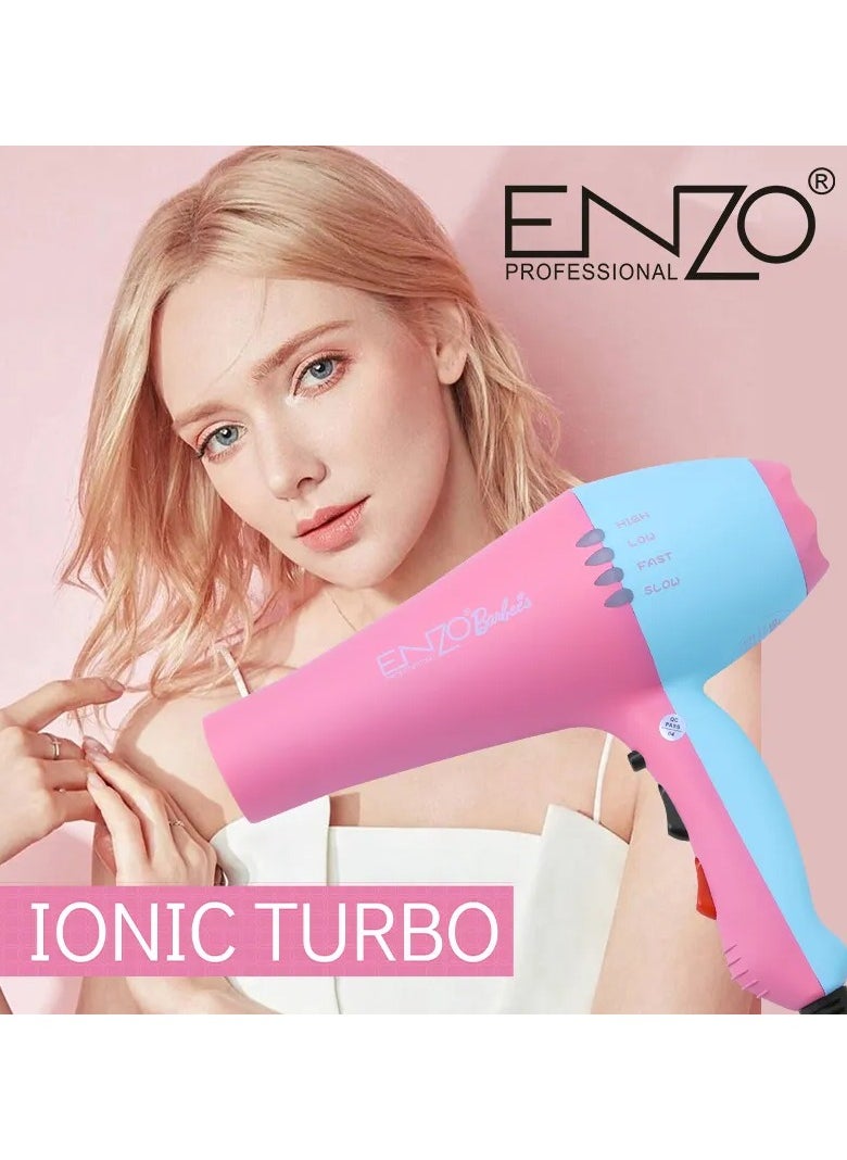 ENZO EN-8860A Barbie Hair Dryer – Professional-Grade Styling for Salon-Quality Results at Home