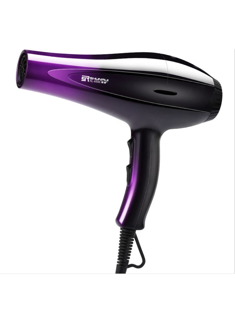 High Power Hair Dryer for Salon and Home Use Gradient purple 1.5 rice noodles (2000 Wind Home)