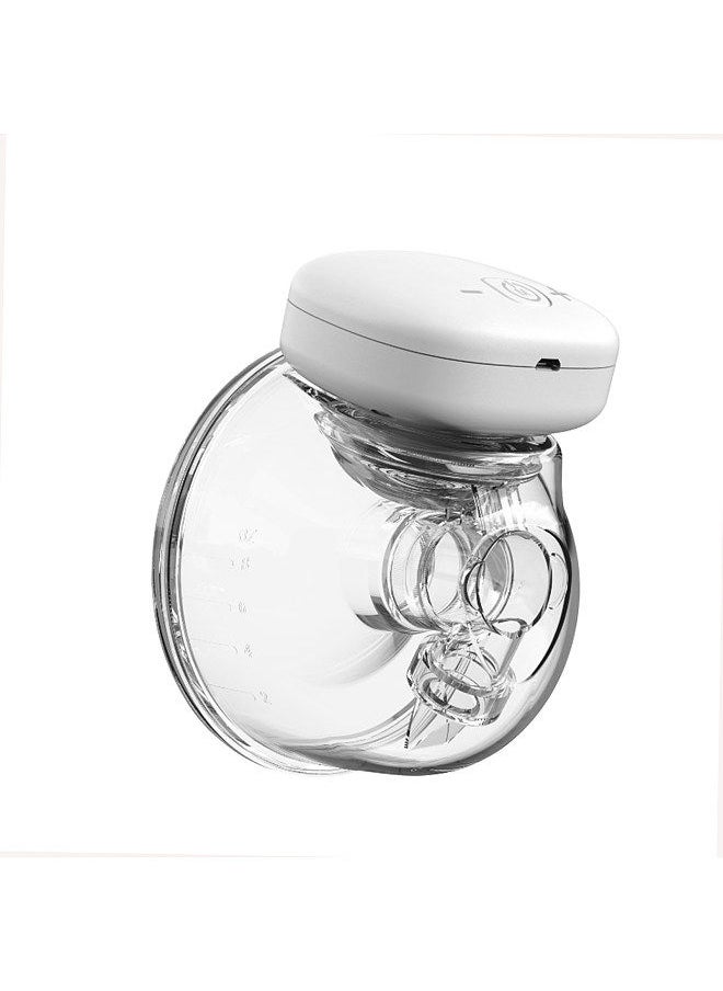 YOUHA Wearable Breast Pump Hands Free Electric Single Portable Wearable Breast Cup 8oz/ 240ml BPA-free 3 Modes 9 Suction Levels Rechargeable Comfort Breastfeeding Milk Collector (28mm Nipple Diameter)