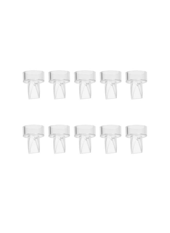 10pcs Manual Breast Pump Parts Duckbill Valves Replace Breast Pump Parts Manual Breast Pumps Supply, Clear 2