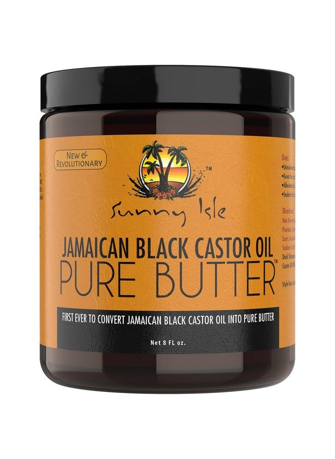 Jamaican Black Castor Oil Pure Butter 8Oz | Stimulates Hair Growth | Effective Moisturizer Hair & Skin | All Types & Textures