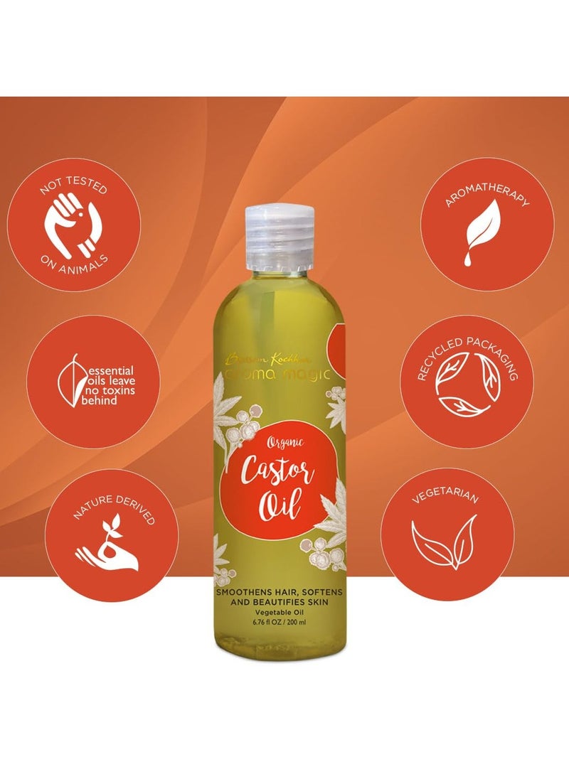 Aroma Magic Organic Castor Oil- 200 ml