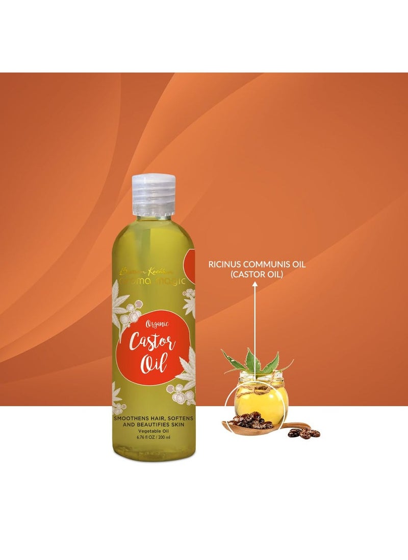 Aroma Magic Organic Castor Oil- 200 ml