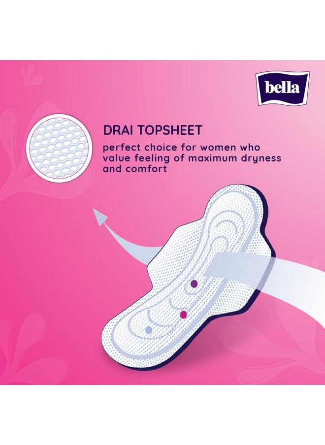 Classic Maxi Drai Pads For Women | Sanitary Napkins | Drai Topsheet | 28 Cm Long | With Wings Extra Protective Zone | For Rash Free Period | Comfort Cussion | Pack Of 2 | 15 Pcs Each