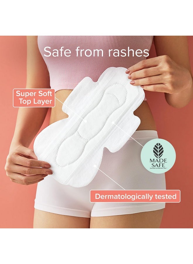 Sanitary Pads For Women | Safe On Skin | Toxic-Free & Rash-Free | 12 Ultra Thin Pads | 3 Sizes In 1: Heavy Flow-Xl+, Medium-Xl & Light-L | Leakproof | With 12 Paper Disposal Pouches X Pack Of 2