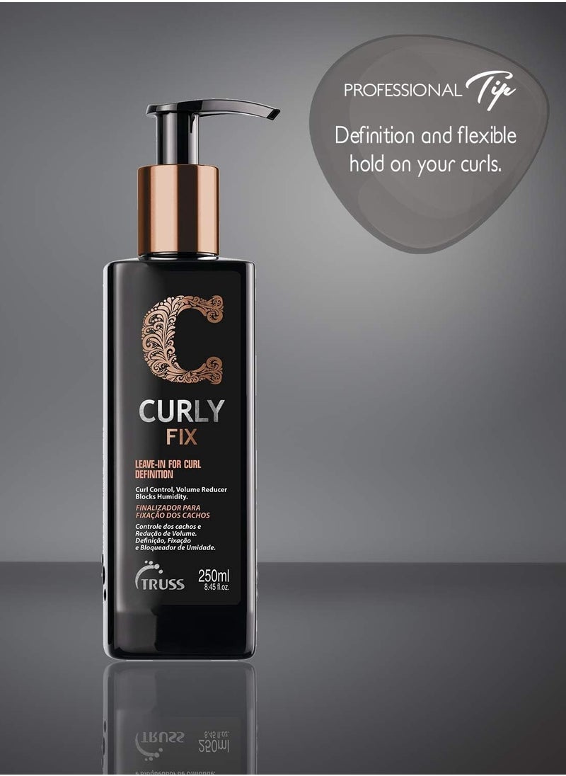 Truss - Curly Fix Leave-In Cream - For Curl Definition 250 ML