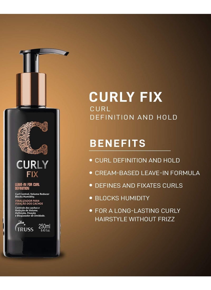 Truss - Curly Fix Leave-In Cream - For Curl Definition 250 ML