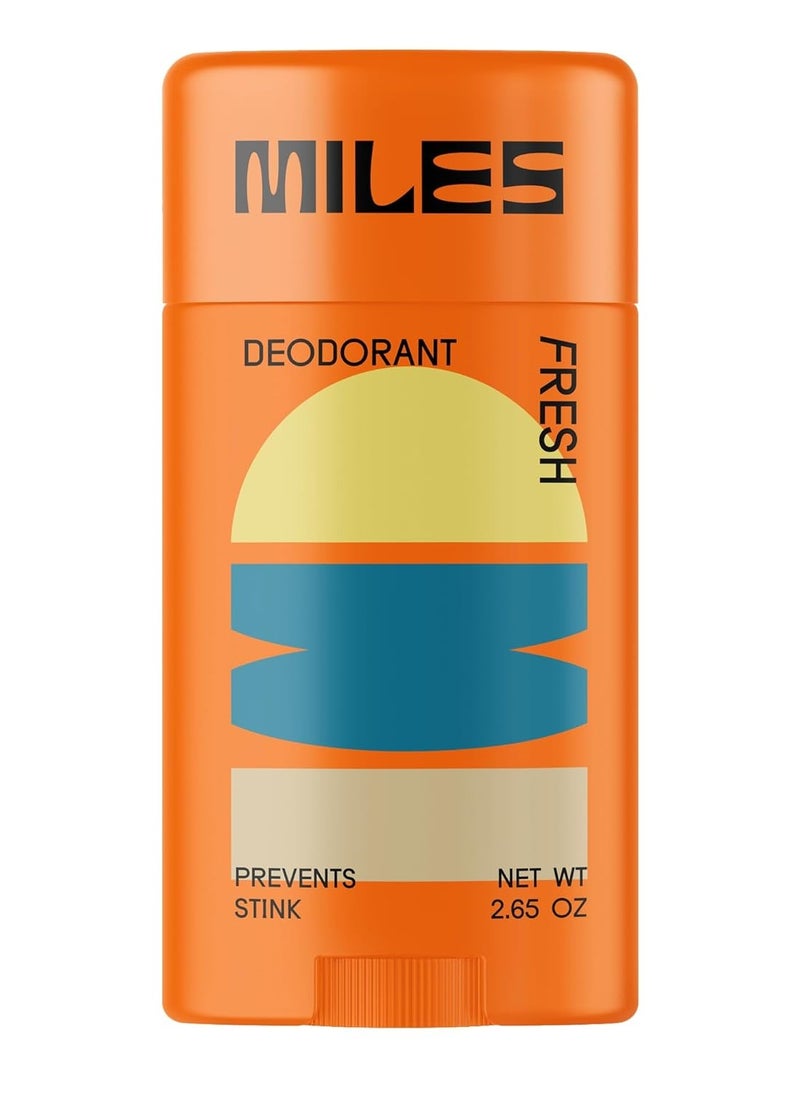 Miles Kids Deodorant for Boys and Girls - Aluminum Free Deodorant for Kids and Teens, Natural, Hypoallergenic, Made in USA - Fresh Scent, 1-Pack