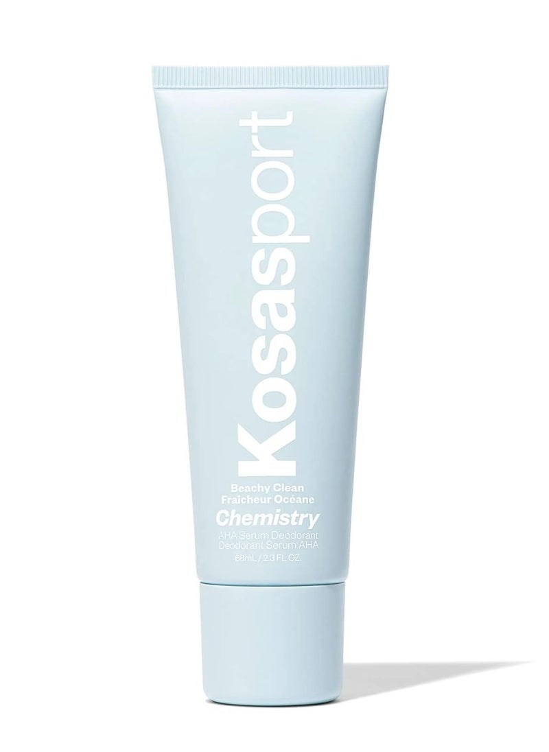 Kosas Chemistry Deodorant - Aluminium and Baking Soda Free + BO-Fighting AHA Serum that Exfoliates, Softens, and Nourishes the Skin, (Beachy Clean)