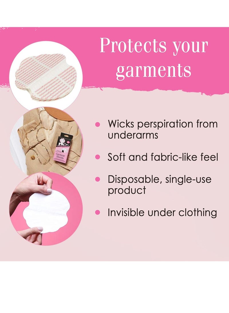 Hollywood Fashion Secrets Garment Shields, Moisture Wicking Sweat Pads, 10 Count