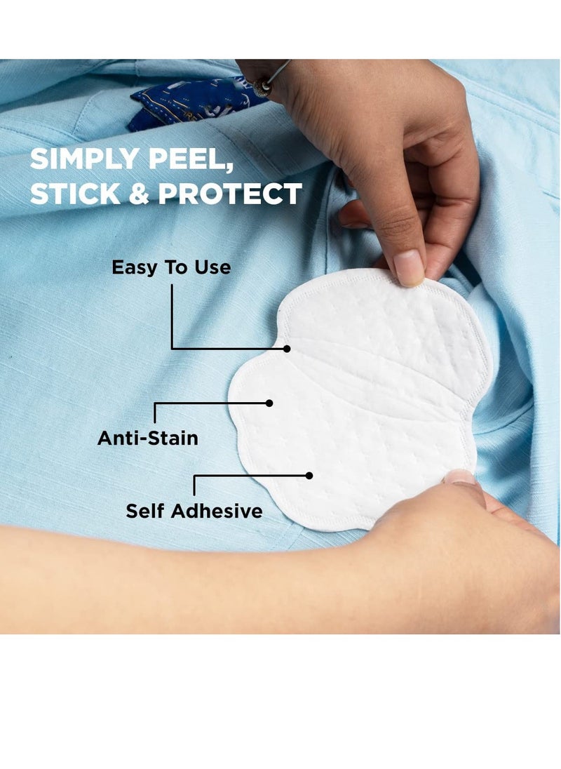 PEESAFE Armpit Sweat Pads - Folded(14 Pads) | Underarm Sweat Pads for Women & Men | Absorbs Sweat & Unpleasant Odor | Armpit Pad | Sweat Pads for Under Arms