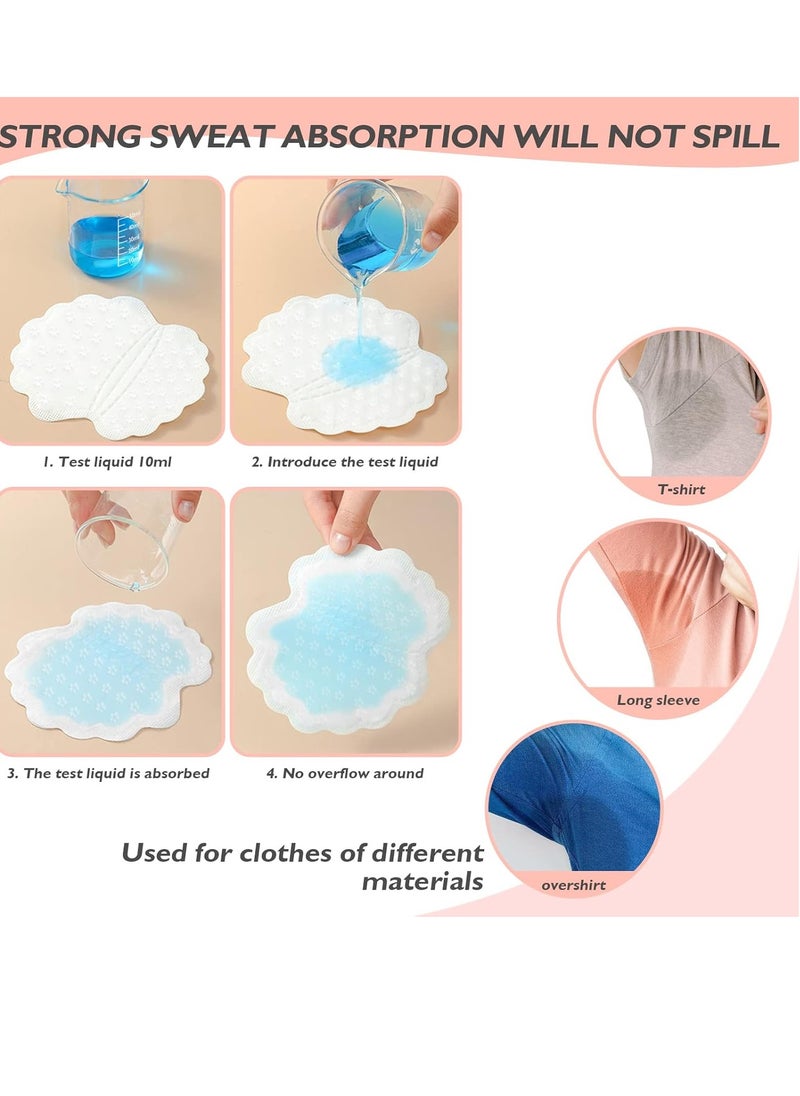 100Pack Armpit Sweat Pads Disposable, Underarm Sweat Pads for Men and Women, Dress Guards/Shields, Non Sweat Armpit Protection, Sweat pads for women armpits