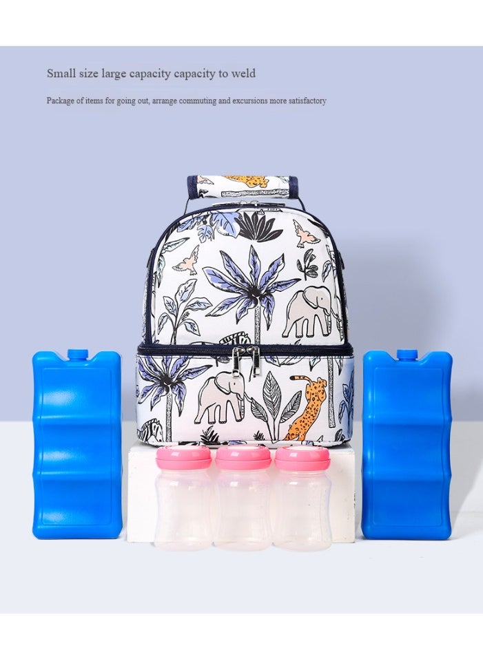 Multifunctional Double-Layer Breast Milk Storage and Insulation Bag