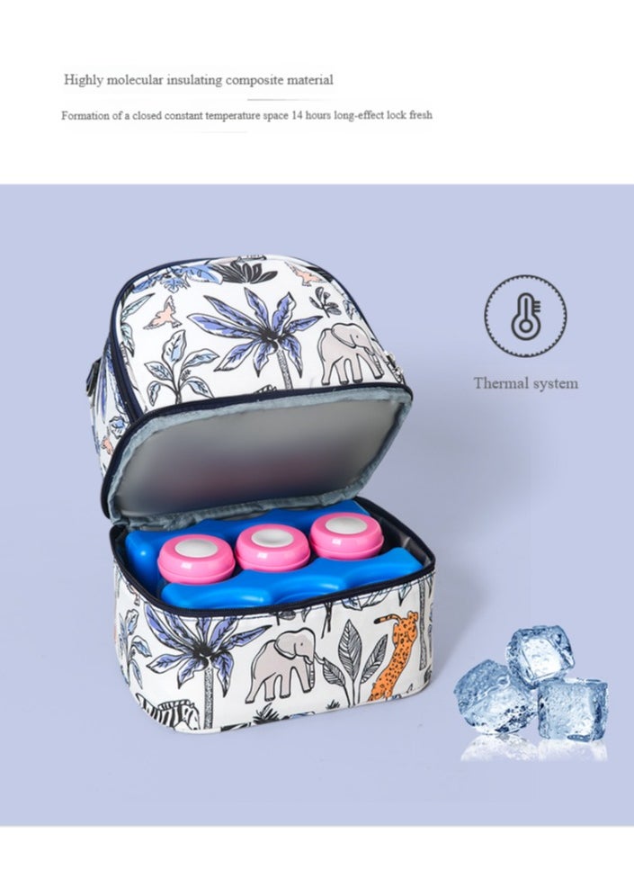 Multifunctional Double-Layer Breast Milk Storage and Insulation Bag