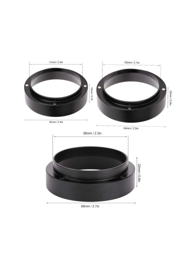 Agatite 51/53/58mm Dosing Funnel, Aluminum Espresso Dosing Portafilter Dosing Funnel Coffee Dosing Ring with Magnetic for Home/Cafe (58MM)