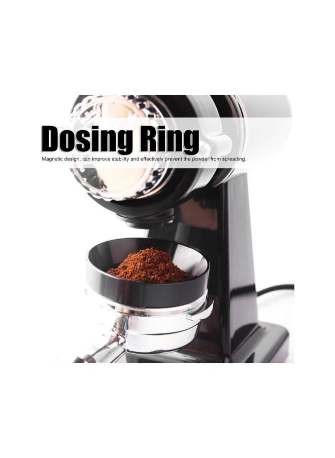 Agatite 51/53/58mm Dosing Funnel, Aluminum Espresso Dosing Portafilter Dosing Funnel Coffee Dosing Ring with Magnetic for Home/Cafe (58MM)