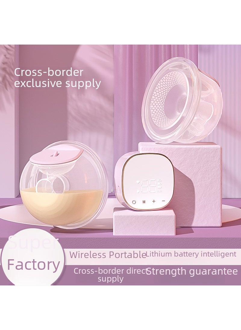 Portable Wearable Electric Breast Pump Pink