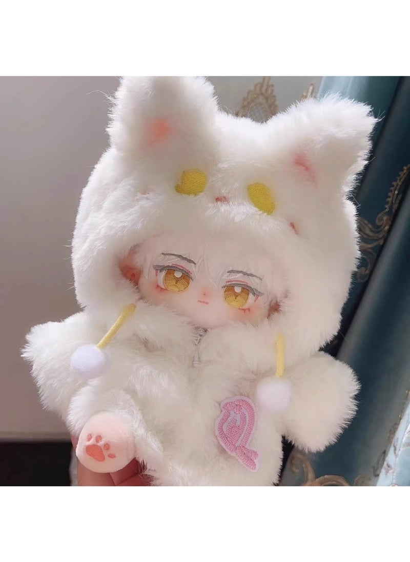 20cm Cotton Doll Plush Outfit Set Velvet Fox doll clothes