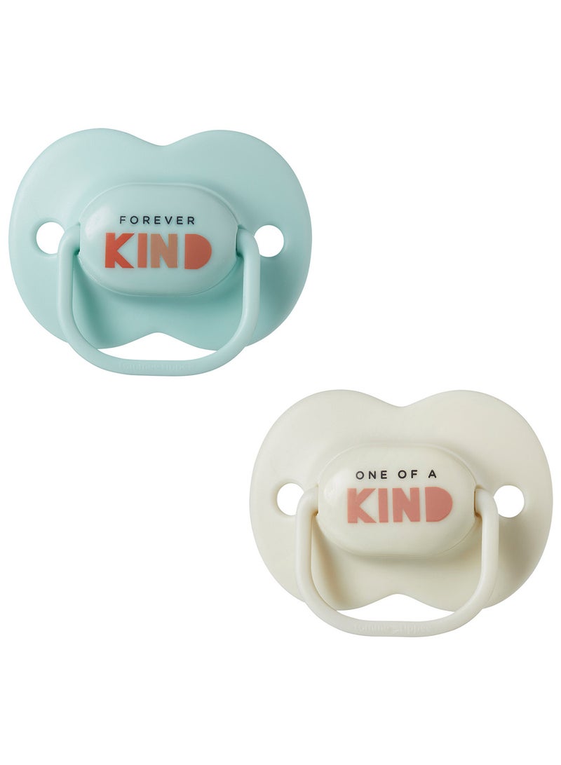 Pack Of 2 Every Day Orthodontic Pacifiers - Assorted For 0-6 Months