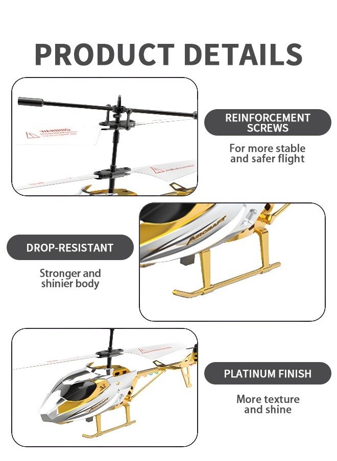 Remote Control Helicopter, RC Helicopter with 7 LED Light and Altitude Hold, One Key Take Off/Landing, Mini Helicopter Remote Helicopter Toys for Adults Kids, Model Helicopter