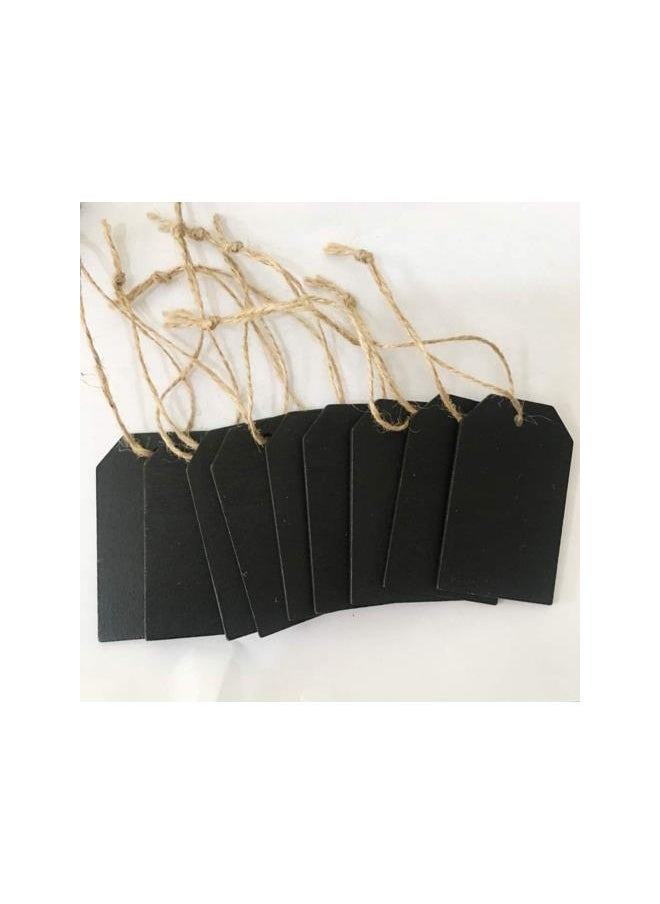 20pcs Wooden Chalkboard Tags Hanging Wooden Mini Chalkboard Signs Hanging Chalkboard Labels Ideal Price Tags Message Tags with String