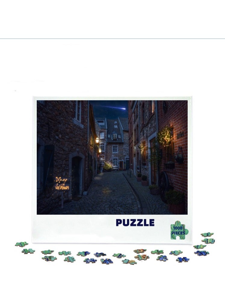 1000 pieces of colorful 3D puzzles