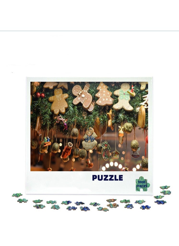 1000 pieces of colorful 3D puzzles