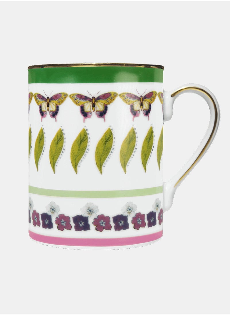 Porcelain Mug 8.5x10.5 cm Amazzonia Green Baci Milano