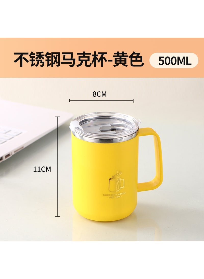 304 Stainless Kids Drinking Mug Yellow [500ML]]