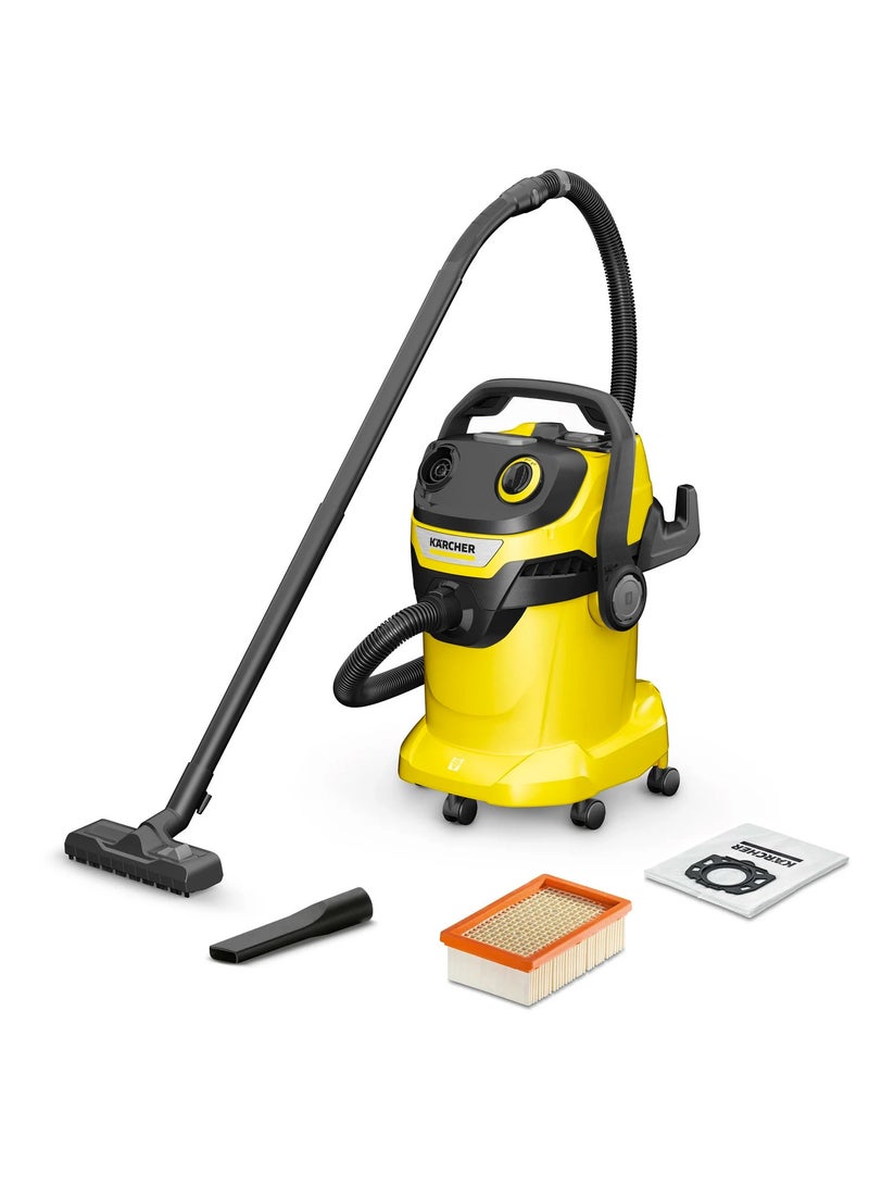 Karcher Multi-Purpose Vacuum Cleaner 1800W 25L WD5 25 L 1800 W WD5-1800 W- 25 L Yellow - Black