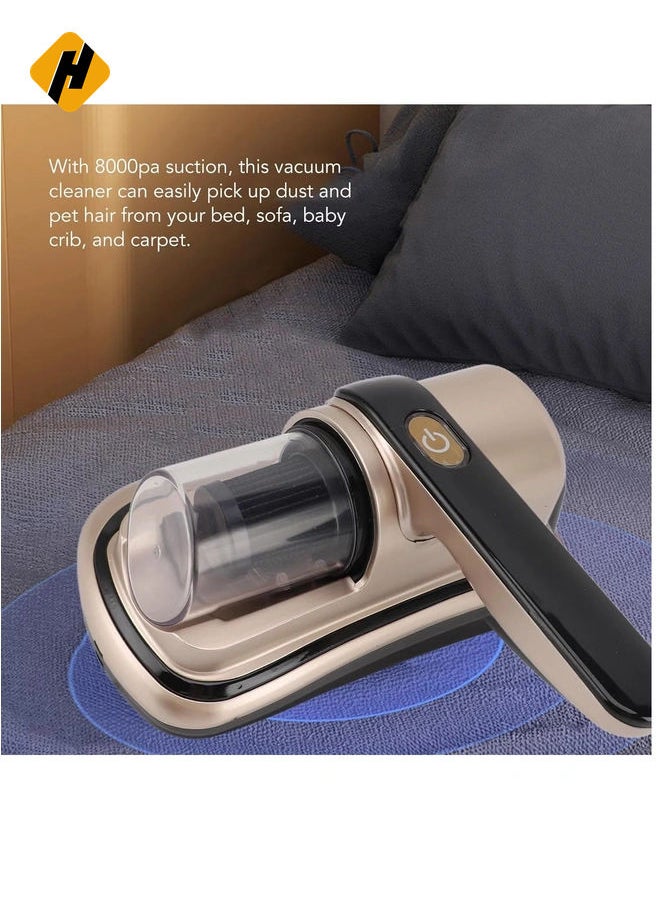 Mattress Vacuum Cleaner, 8000Pa Suction Mini Vacuum Cleaner, Cordless Handheld Car Vacuum Cleaner, Handheld Vacuum Cleaner Cordless Vacuum Cleaner for Home Use