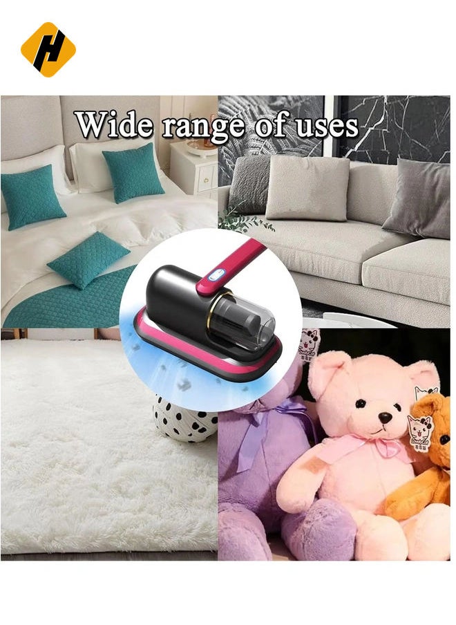 Bed Vacuum Cleaner Upgraded Cordless UV Vacuum Cleaner, Handheld deep Mattress Vacuum Cleaner, Effectively Cleans Bedding, Sofas, Carpets and Other Fabric Surfaces