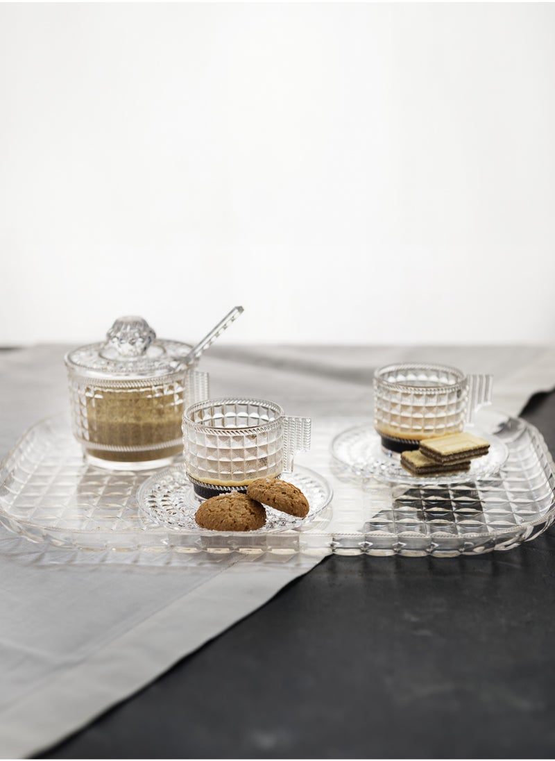 Set 2 Coffee Cup Clear, Baci Milano CHIC & ZEN - CAKE