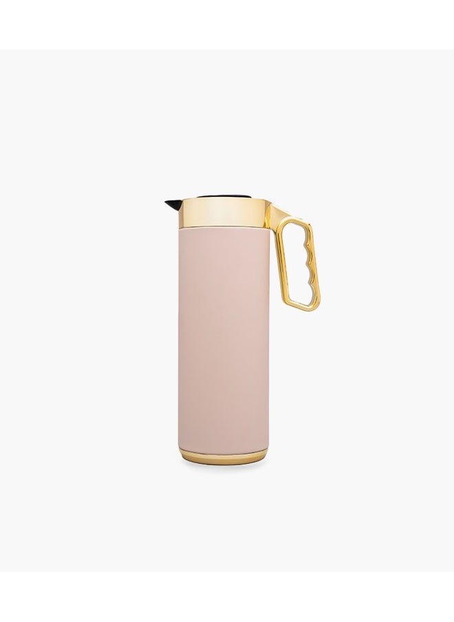 Cylinder Thermos 1L Sand And Gold