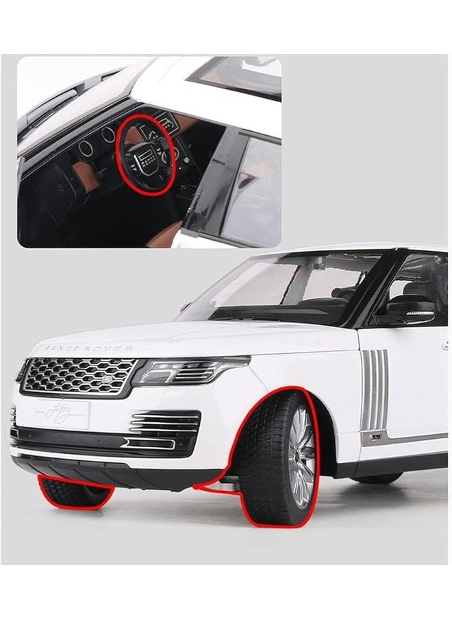 1:24 Die Cast Alloy Car Model Land Rover Sports Off-Road Vehicle with Simulation Sound and Light Features Die Casting Metal Toy for Kids