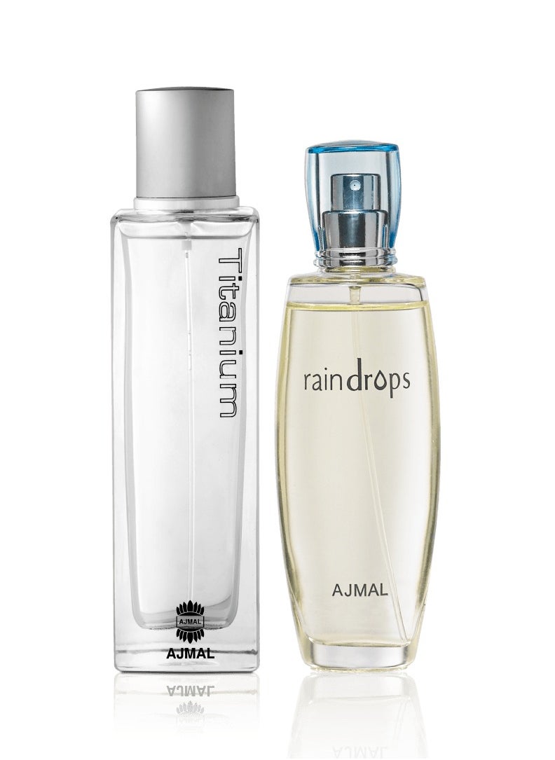 Ajmal Titanium & Raindrops - Perfect Pairing for Fresh Fragrance