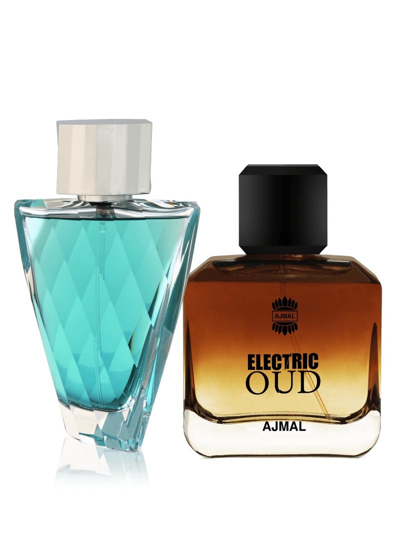 Fasety Him EDP 95ml & Electric Oud - Premium Men's Fragrance Combo