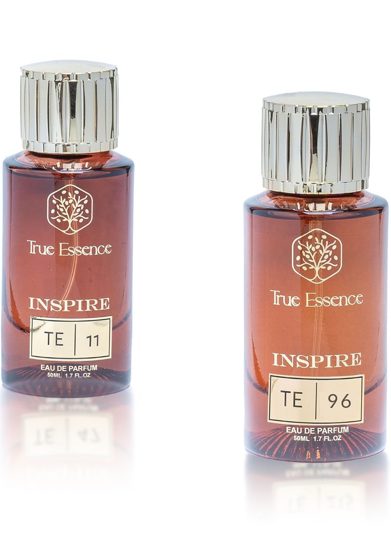 True Essence Inspire Collection TE 11 And TE 96 Eau De Parfum 50 ml For Unisex 1.7 FL.OZ